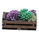 Caixa de uvas em miniatura para presépio com figuras altura média 12-14 cm s1