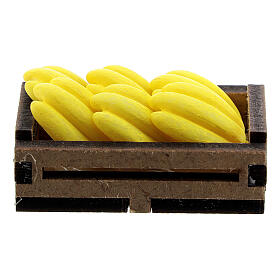 Bananas in box Nativity scene 12-14 cm