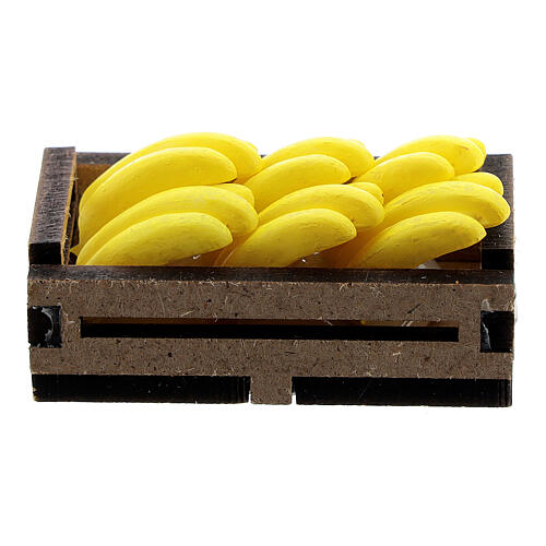 Caixa de bananas miniatura PVC para presépio com figuras altura média 12-14 cm 3
