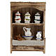 Cupboard with chinaware 15x10x4 cm for Nativity Scene with 12-14 cm figurines s1