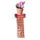 Mini brick column with vase 3x3x10 colored assorted nativity 10-12 cm s1