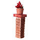 Mini brick column with vase 3x3x10 colored assorted nativity 10-12 cm s3