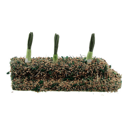 Horta com cebolas miniatura resina para presépio com figuras altura média 8-10 cm 3