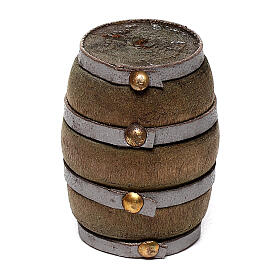 Miniature barrel for DIY nativity scene 4-6 cm