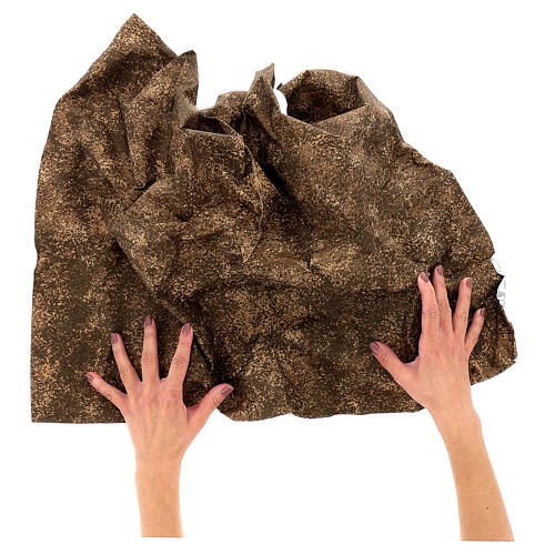 Carta roccia marrone presepe 35x35 cm 2