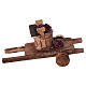 Miniature cart with basket of grapes 5x15x5 cm for nativity 8-10 cm s1