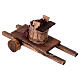 Miniature cart with basket of grapes 5x15x5 cm for nativity 8-10 cm s3