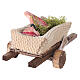 Cart with meat and vegetables 6x13x3.5 s4