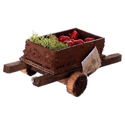 Wagen mit Gemüse, Maße 5x15x5 cm, für 8-10 cm Krippen 4