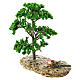 Árvore com luz efeito chama miniatura para presépio Moranduzzo com figuras altura média 10-12 cm s3