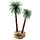 Palm tree with flame effect bulb nativity Moranduzzo 10-12 cm s1