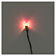 Casquilho E5 3,5 V com ficha e lâmpada vermelha s2