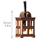 Lanterne lumière blanche h 3,5 cm crèche 8-10 cm s2