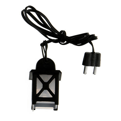 Lanterna de luz branca em miniatura 3,5 cm para presépio com figuras altura média 8-10 cm 1