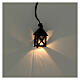 Lanterna em miniatura para presépio de Natal com figuras de altura média 8 cm, luz branca, altura 2,5 cm s2