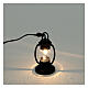 Lanterna de luz branca em miniatura estilo antigo 4 cm 3,5 V para presépio com figuras altura média 8-10 cm s2