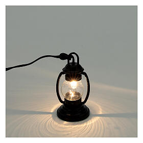 Nativity lantern 8-10 cm white light 3.5V h 4 cm