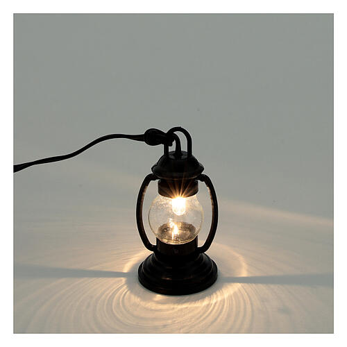 Nativity lantern 8-10 cm white light 3.5V h 4 cm 2