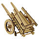 Pale wood cart 5x15x5 cm for Nativity Scene with 10 cm characters s3