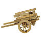 Wooden pull cart 10 cm light wood 5x15x5 cm s1