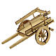 Wooden pull cart 10 cm light wood 5x15x5 cm s2