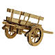 Wooden pull cart 10 cm light wood 5x15x5 cm s4