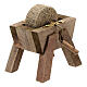 Grinder's wood grindstone with metal details for Nativity Scene with 12 cm figurines s2