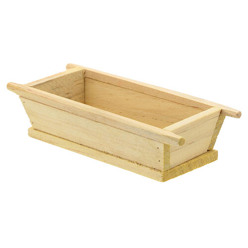 Wood trough 5x10x5 cm for Nativity Scene with 12 cm characters 2