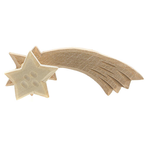 Wooden comet 10x5x2 cm with white light 1