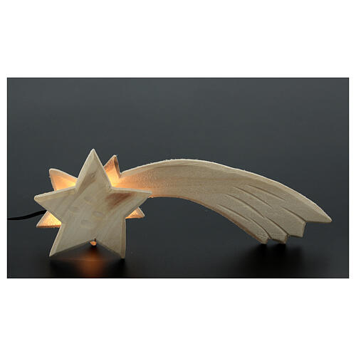 Estrela de Natal de madeira com luz 3,5 V, 16x6,5x2 cm 2