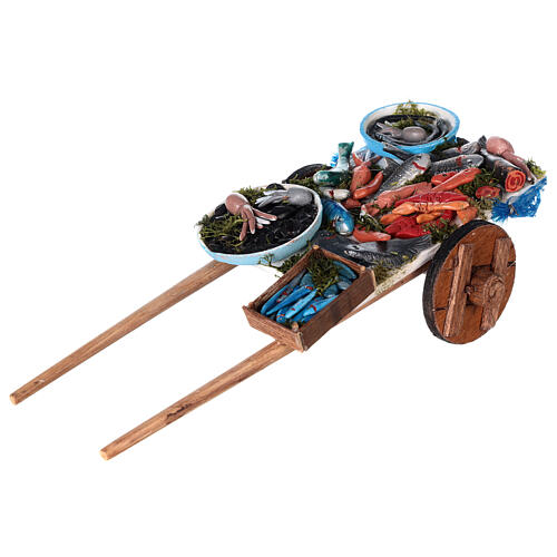 Fish cart for Nativity Scene of 12 cm 3