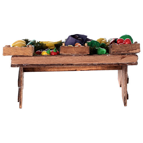 Balcão da fruta para presépio de 15 cm 6