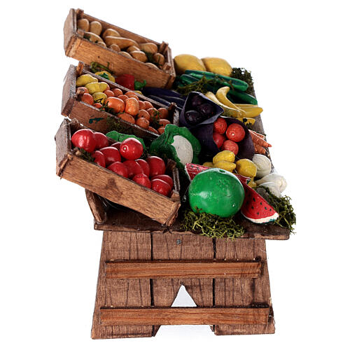 Fruit market stall large 15 cm nativity 4