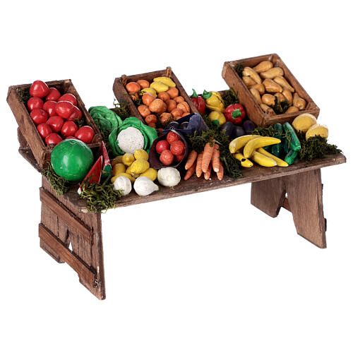 Fruit market stall large 15 cm nativity 5