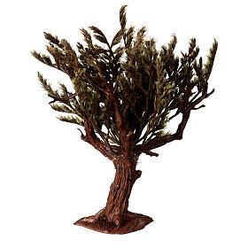 Albero foglie verdi presepe H 14 cm adatto statue H 6 cm