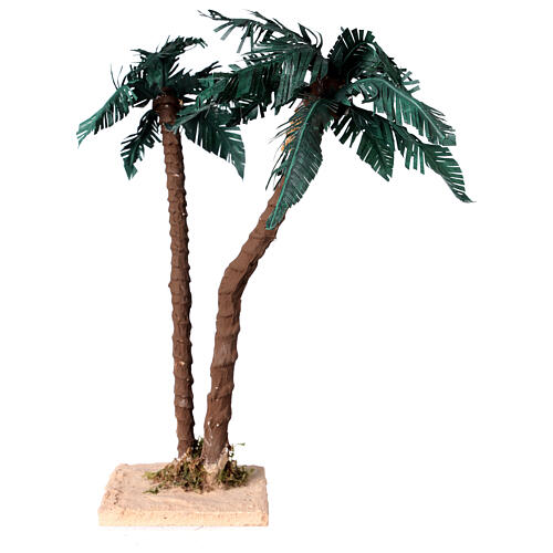 Double palm tree figurine H 30 cm for 12-15 cm nativity 2