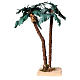 Double palm tree figurine H 30 cm for 12-15 cm nativity s1