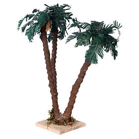 Triple palm tree for Nativity Scene h 30 cm