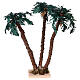 Triple palm tree figurine H 30 cm s4