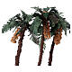 Triple palm tree with oasis for Nativity Scene h 30 cm s2