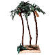 Palmier triple avec oasis crèche h 30 cm s1