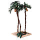 Triple palm tree figurine H 30 cm with oasis s4