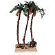 Triple palm tree figurine H 30 cm with oasis s5