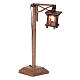 Lamppost with wood lantern for Nativity Scene of 8 cm 15x5x5 cm s3