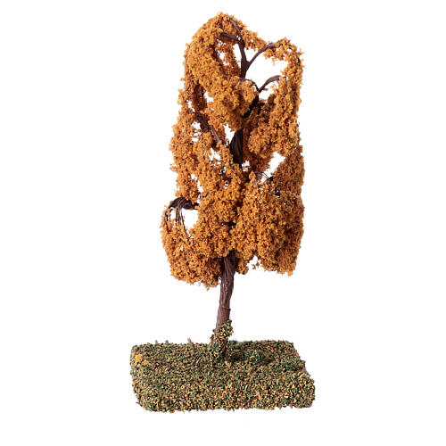Weeping willow in the autumn h 12 cm for Nativity Scene of 4-6 cm 2