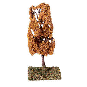 Autumn weeping willow tree miniature H 12 cm nativity 4/6 cm