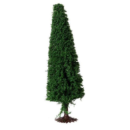 Set of 3 pine trees 8/12/15 cm trunk base for nativity scene 6/8 cm 2