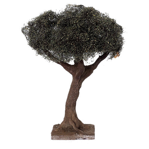 Simple olive tree for Neapolitan Nativity Scene with 6-8 cm characters, real height 15 cm 4