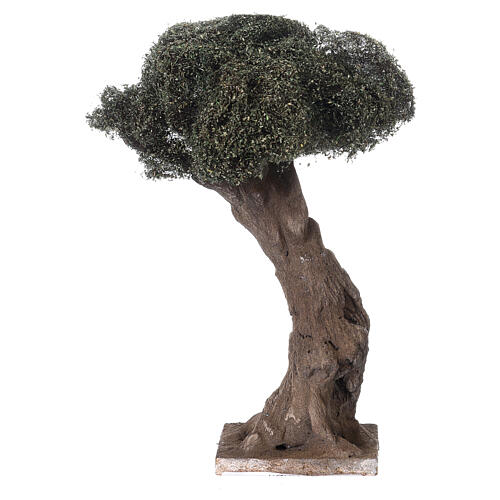 Curved olive tree for Neapolitan Nativity Scene with 6-8 cm characters, real height 20 cm 3