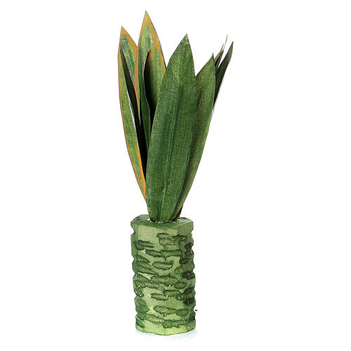 Agave plant for Neapolitan nativity scene 6-8 cm, real h 16 cm 3